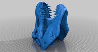Illustration for article titled T-Rex Skull Shower Heads Justify the Existence of 3D Printers